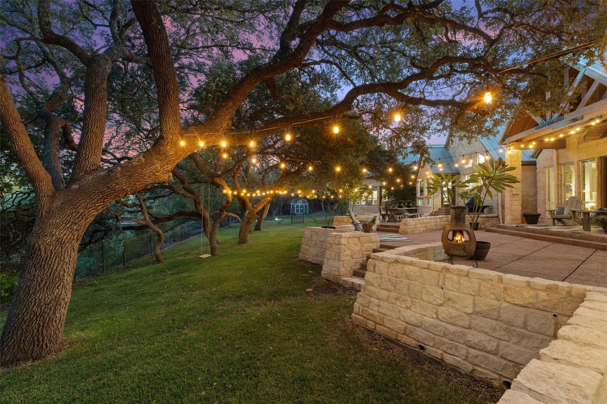 View 222 Winn Valley Dr in MISTY MEADOWS 222 Winn Valley Dr - front exterior - Luxury home in MISTY MEADOWS, Wimberley, TX