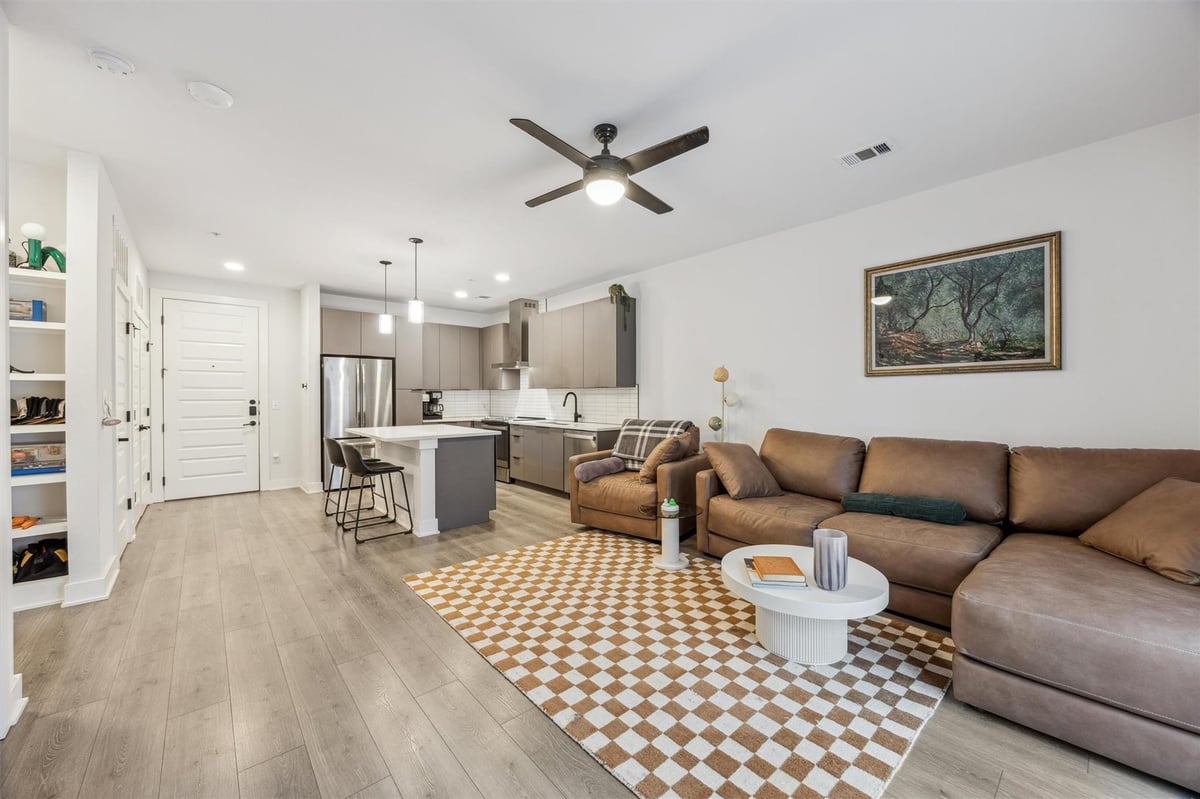Primary bedroom at 2220 Webberville Rd Unit #211 - 1 bed 1 bath home