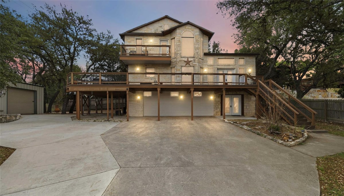 View 2232 Glenn Dr in Astro Hills 1 2232 Glenn Dr - front exterior - Luxury home in Astro Hills 1, Canyon Lake, TX