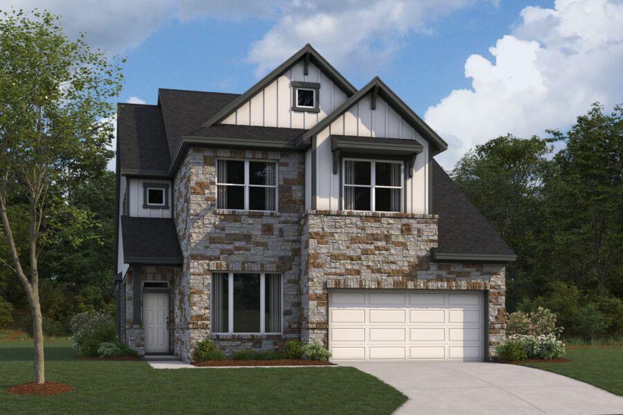 View 2233 Spokane Dr in Cedar Brook 2233 Spokane Dr - front exterior - Luxury home in Cedar Brook, Leander, TX