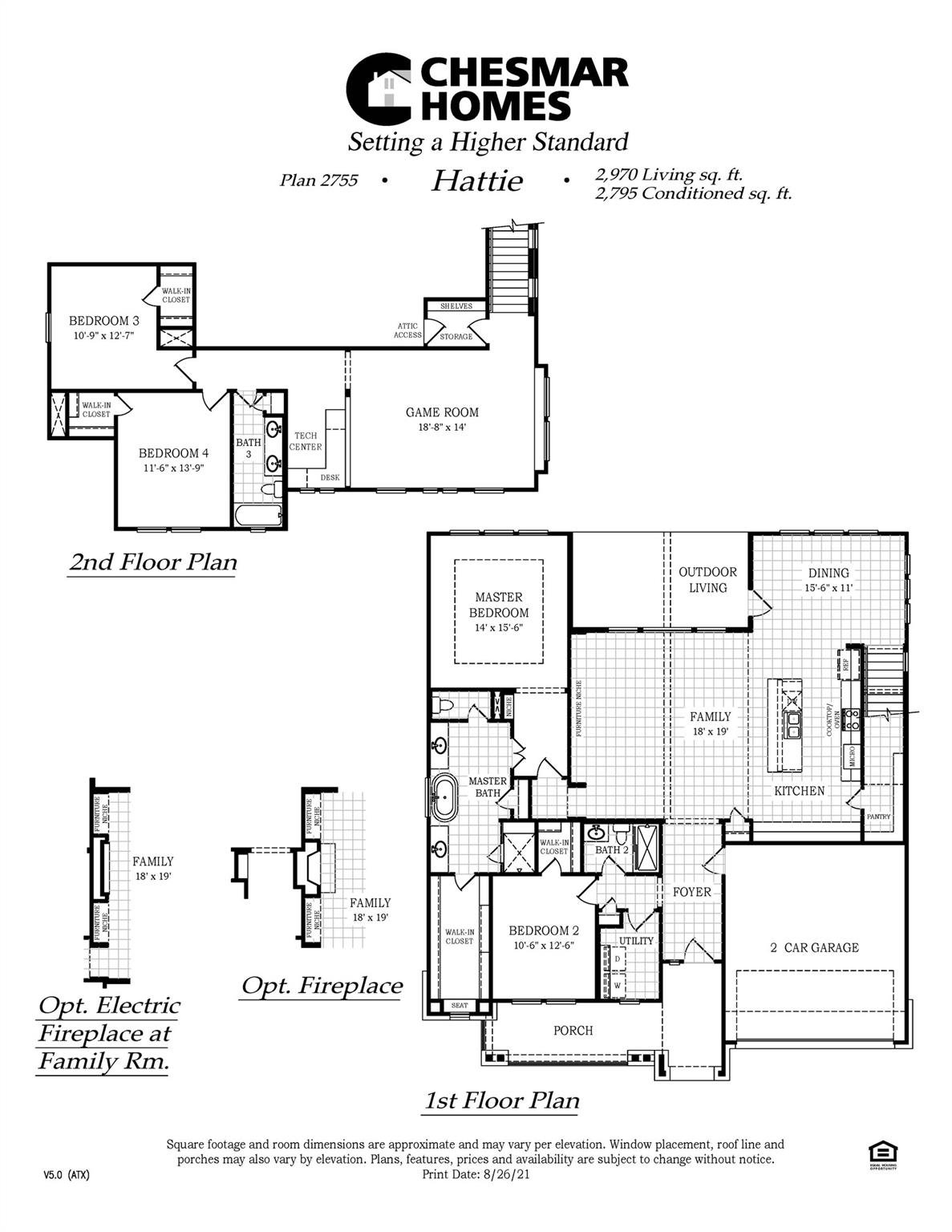 Living area at 224 San Xavier St - 4 bed 3 bath home