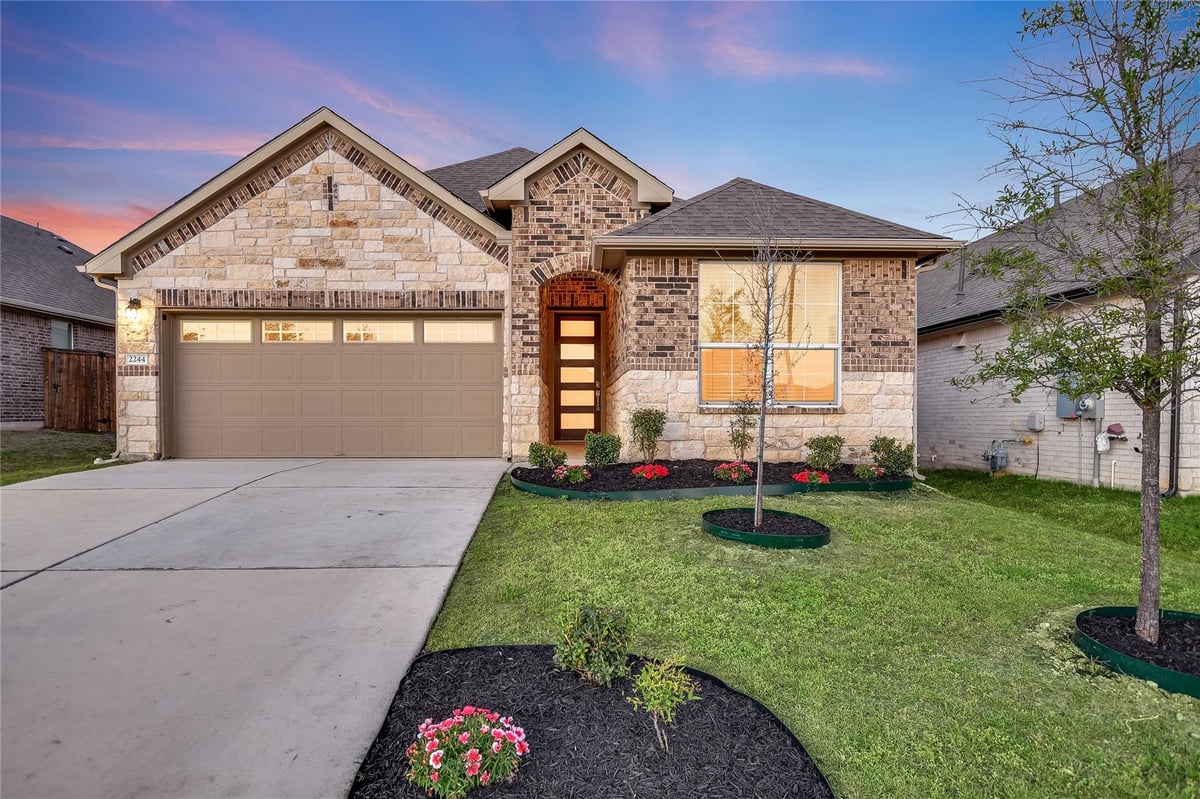 View 2244 Alamar Walk in Bar W Ranch 2244 Alamar Walk - front exterior - Luxury home in Bar W Ranch, Leander, TX