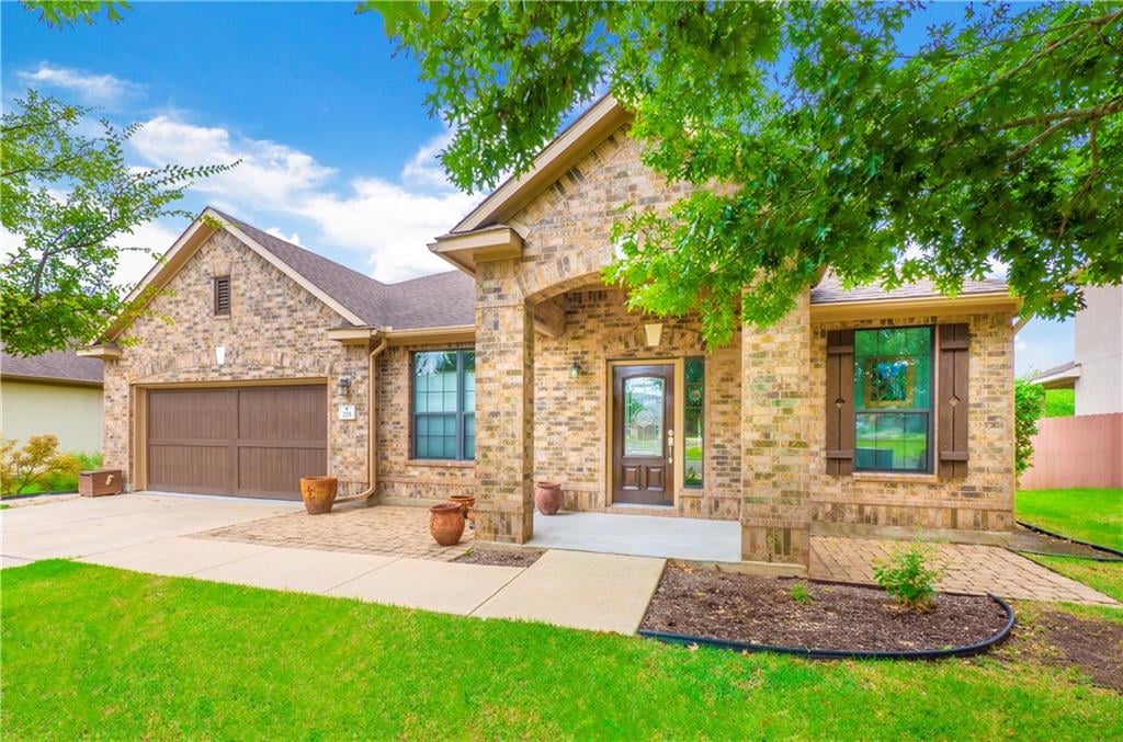 View 225 Hogg Pecan Pass in Oak At Twin Creeks Sec 04 The 225 Hogg Pecan Pass - front exterior - Luxury home in Oak At Twin Creeks Sec 04 The, Austin, TX