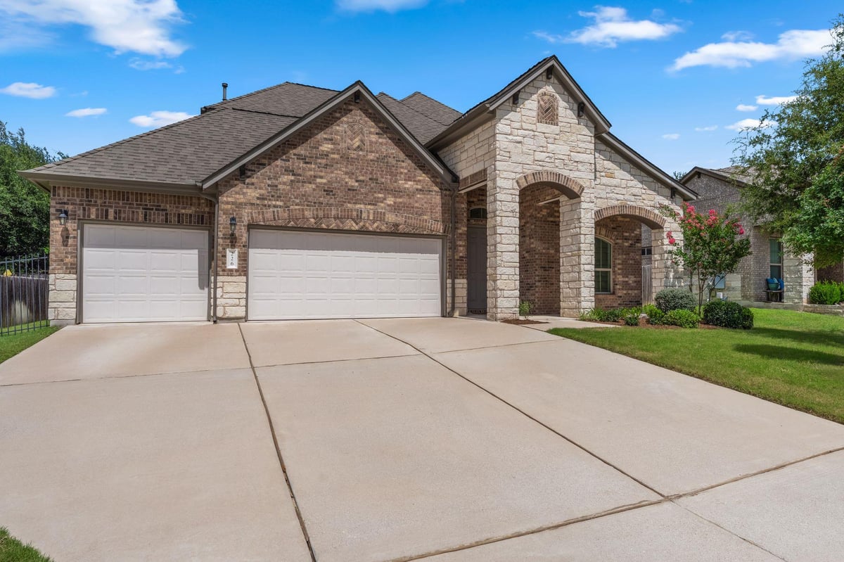 226 Orange Mimosa LN - front exterior - Luxury home in Larkspur, Leander, TX