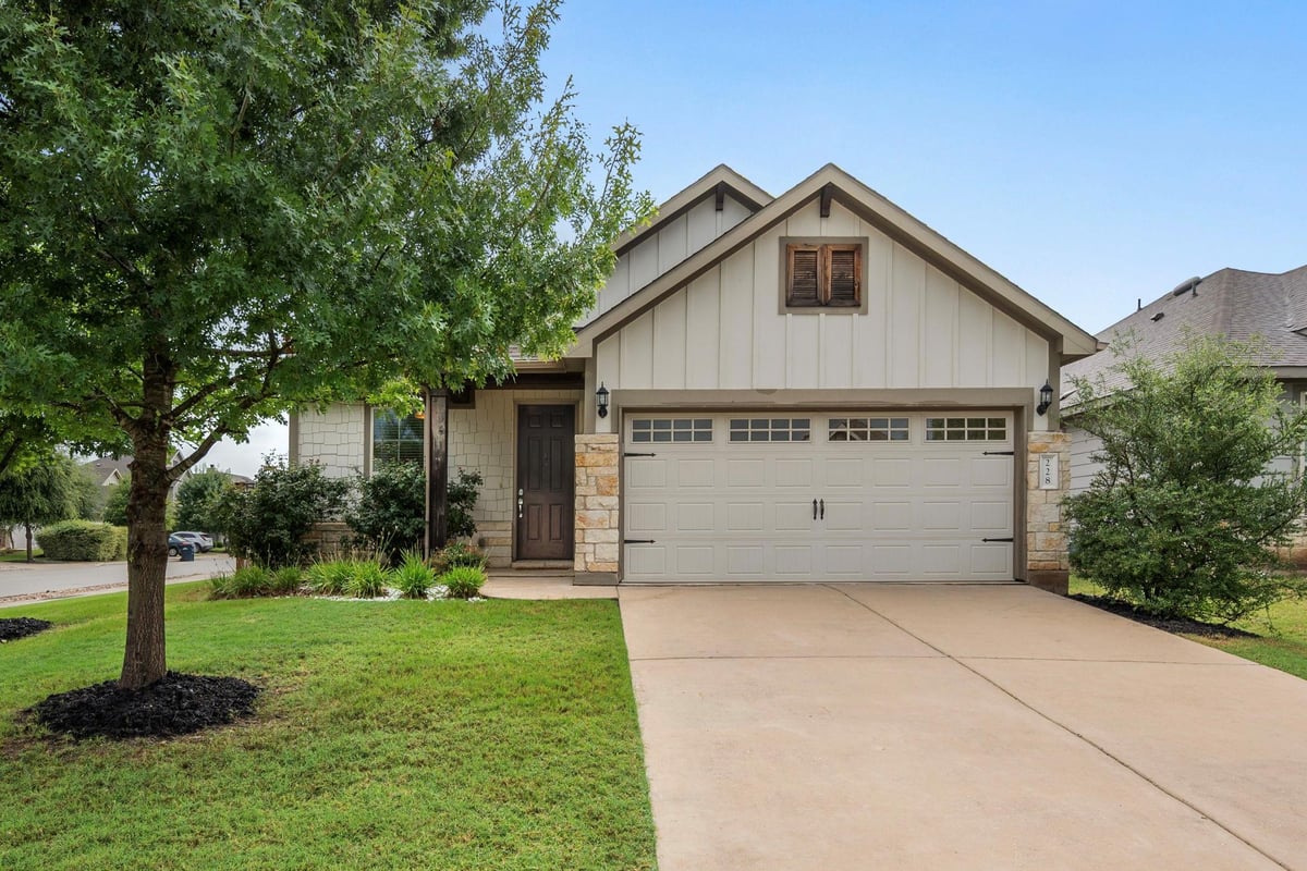 228 Bonnet BLVD - front exterior - Luxury home in Rancho Sienna Sec 11 Ph 3, Georgetown, TX