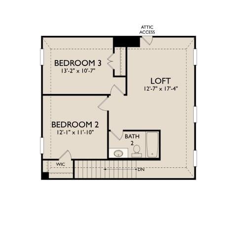 Primary bedroom at 228 Ranier Way - 3 bed 2 bath home