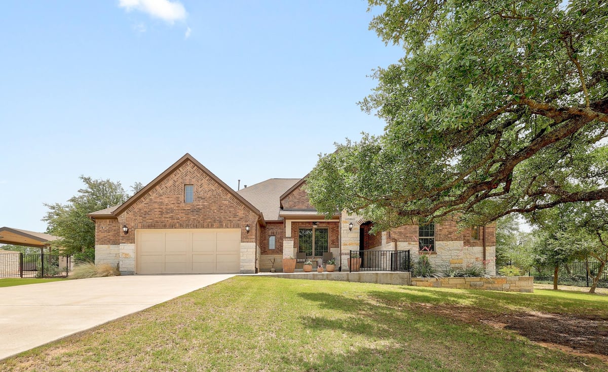 View 2285 Nature View Loop in Rutherford West Sec 5 2285 Nature View Loop - front exterior - Luxury home in Rutherford West Sec 5, Driftwood, TX