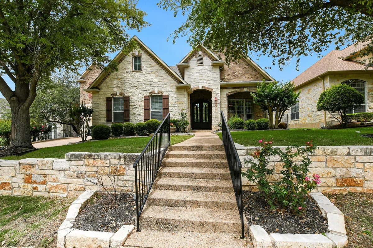 2300 Aldworth DR - front exterior - Luxury home in Twin Creeks Country Club Sec 6, Cedar Park, TX