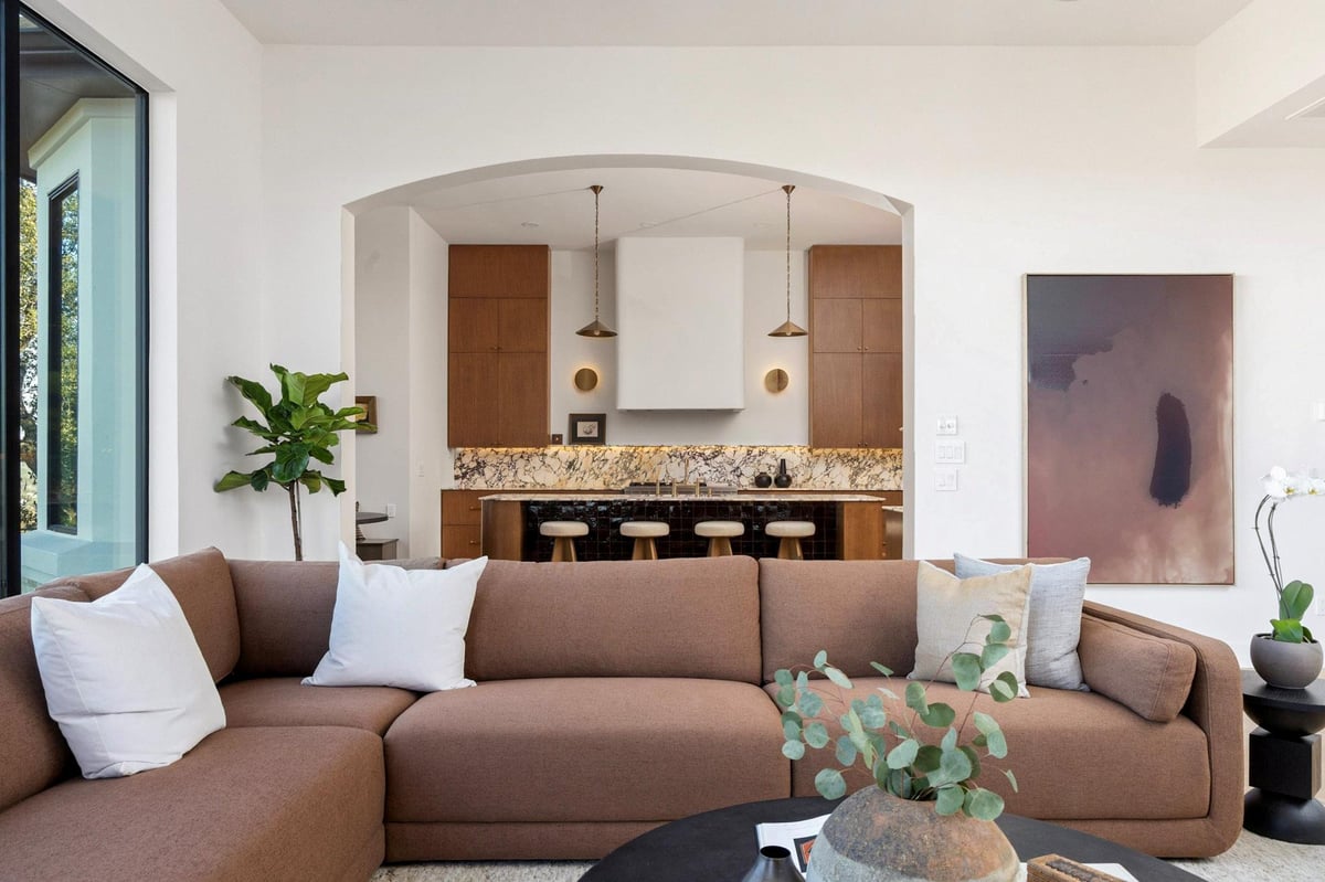 Living area at 2300 Barton Creek Blvd Unit #15 - 4 bed 4 bath home