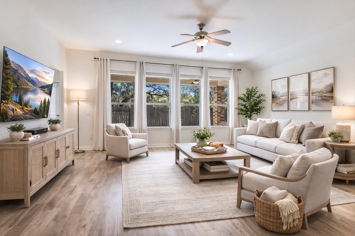 Living area at 2300 Lookout Range Dr - 4 bed 3 bath home