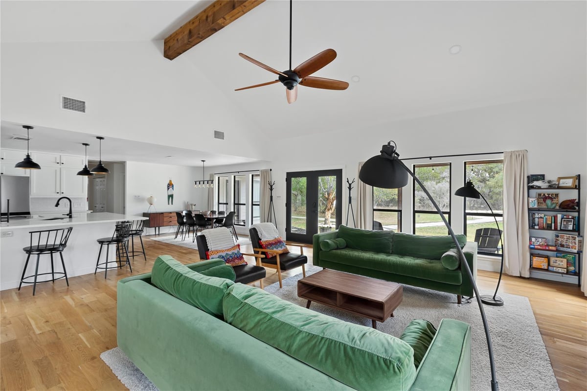 Living area at 2300 River Rd - 3 bed 2 bath home