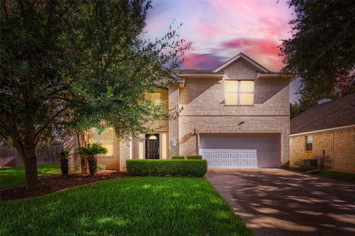 View 2302 Kristen LN in Lakeline Oaks Sec 3 2302 Kristen LN - front exterior - Luxury home in Lakeline Oaks Sec 3, Cedar Park, TX