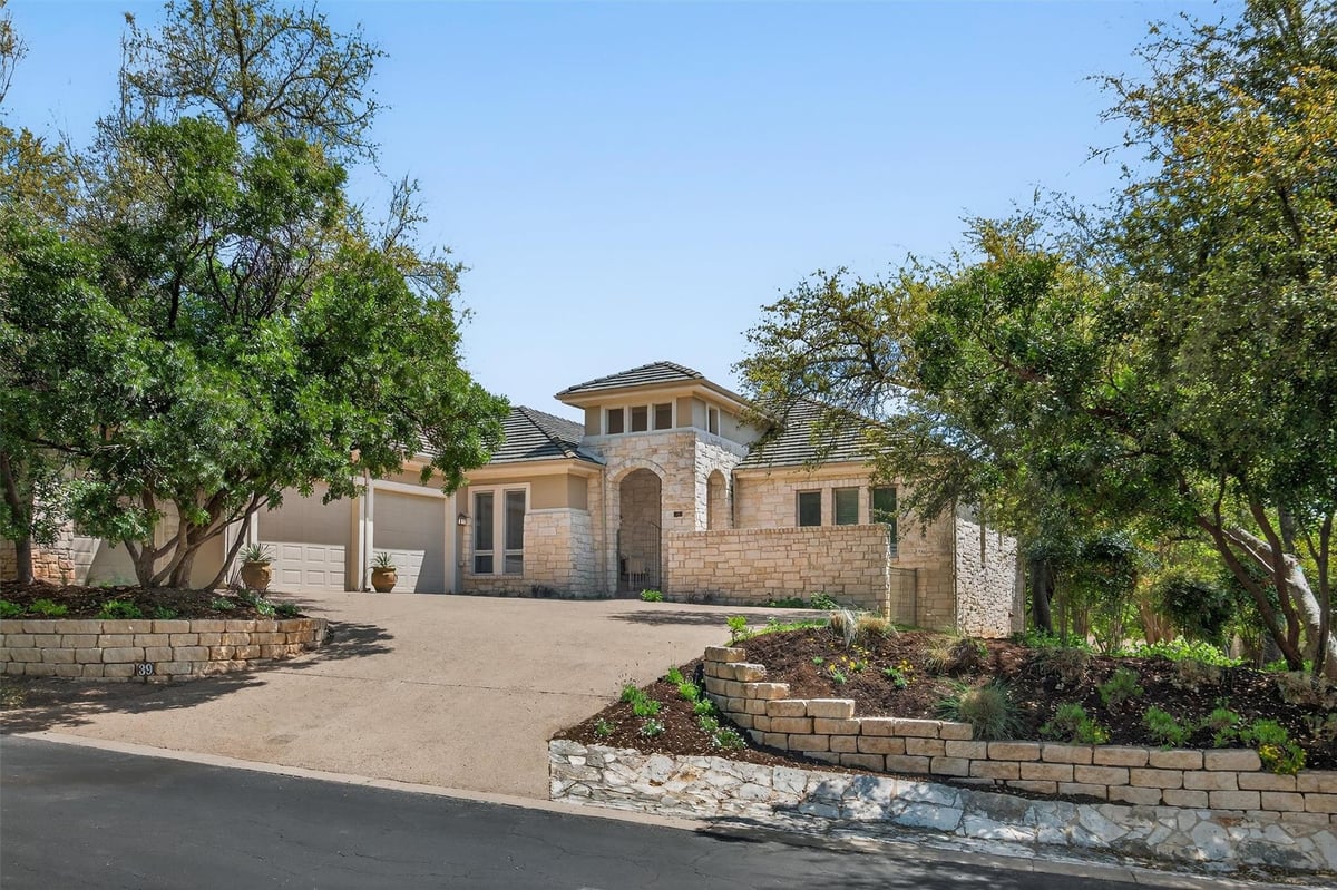2305 BARTON CREEK Blvd Unit #39 - front exterior - Luxury home in Fairways On Fazio At Barton Creek, Austin, TX