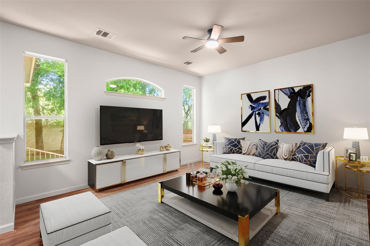 Living area at 2308 Keepsake Dr - 3 bed 2 bath home