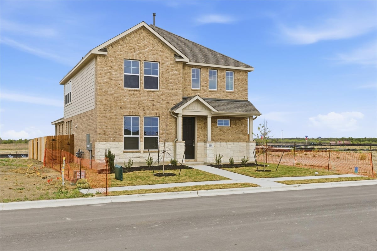 View 231 Bellie Ln in Infinity Square 231 Bellie Ln - front exterior - Luxury home in Infinity Square, Kyle, TX