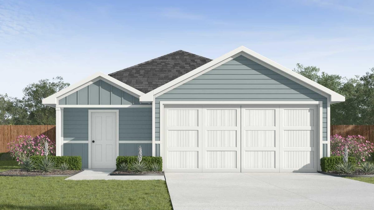 231 Orange Flame BLVD - front exterior - Luxury home in MARIGOLD, Kyle, TX