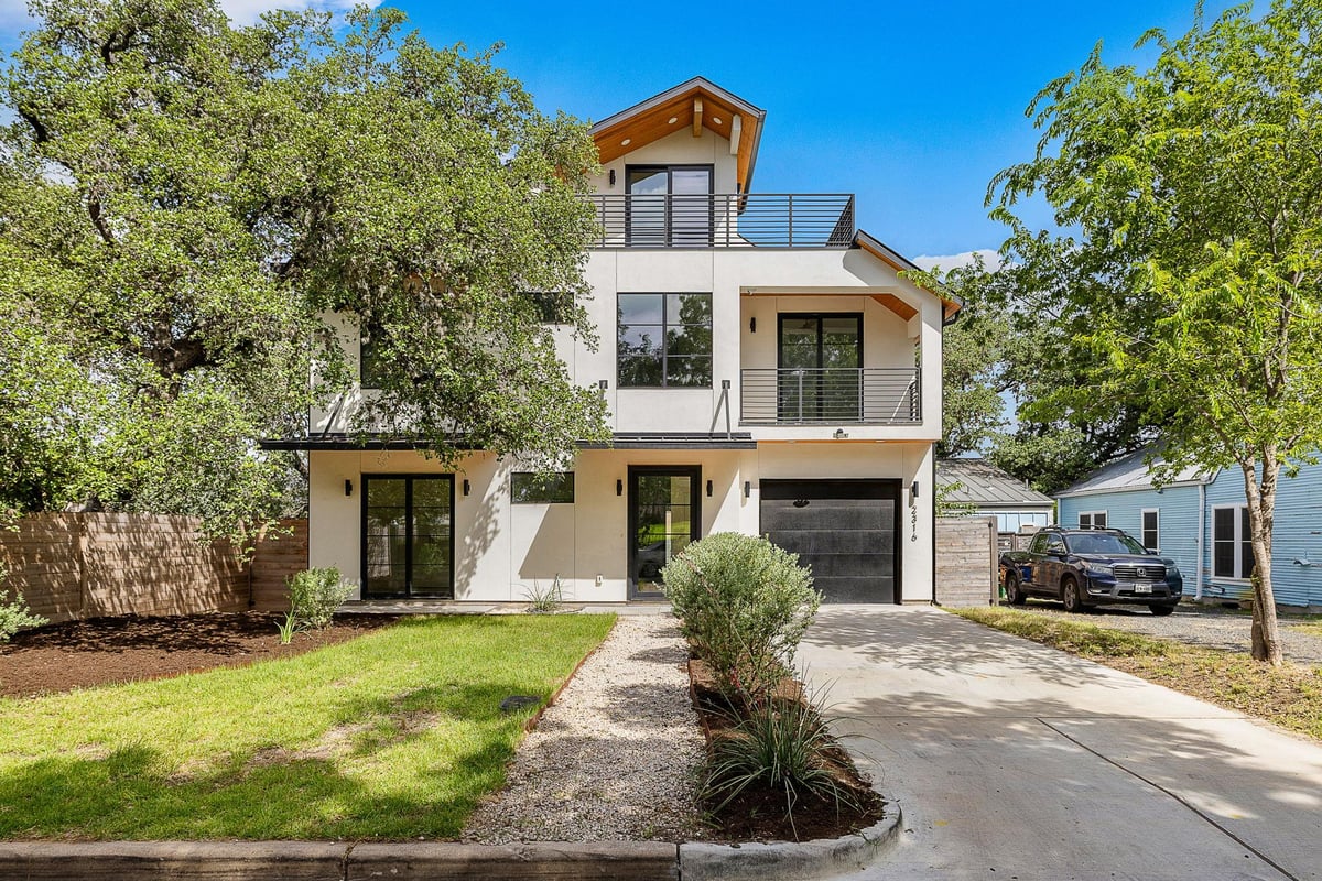 View 2316 Euclid Ave in La Prelle Place Resub 2316 Euclid Ave - front exterior - Luxury home in La Prelle Place Resub, Austin, TX