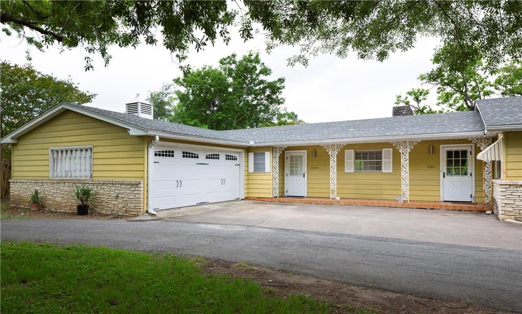 2326 and 2324 Hartford RD - front exterior - Luxury home in Sunset Hill Enfield 02, Austin, TX
