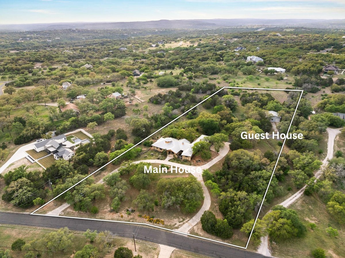 23426 Oscar Rd - front exterior - Luxury home in Paleface Ranch Sec 02A, Spicewood, TX