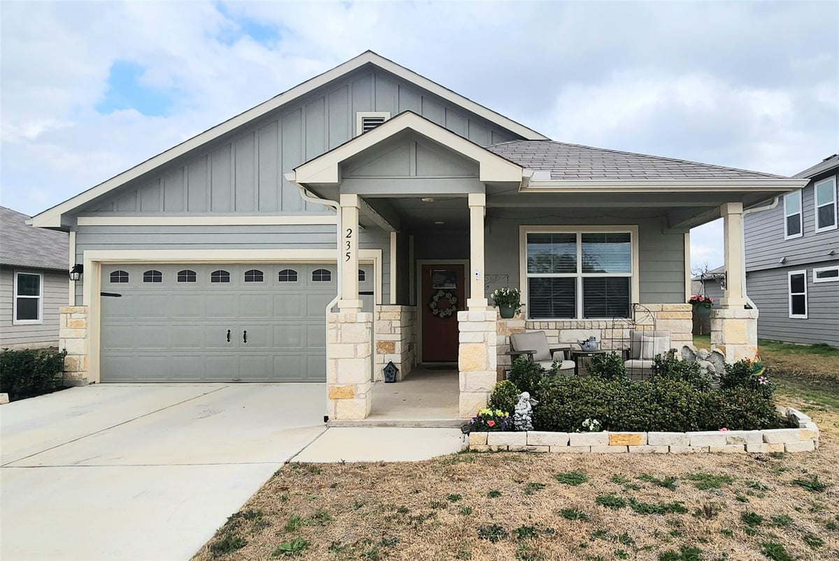 View 235 Bunting Ln in Dove Meadow 235 Bunting Ln - front exterior - Luxury home in Dove Meadow, Bertram, TX