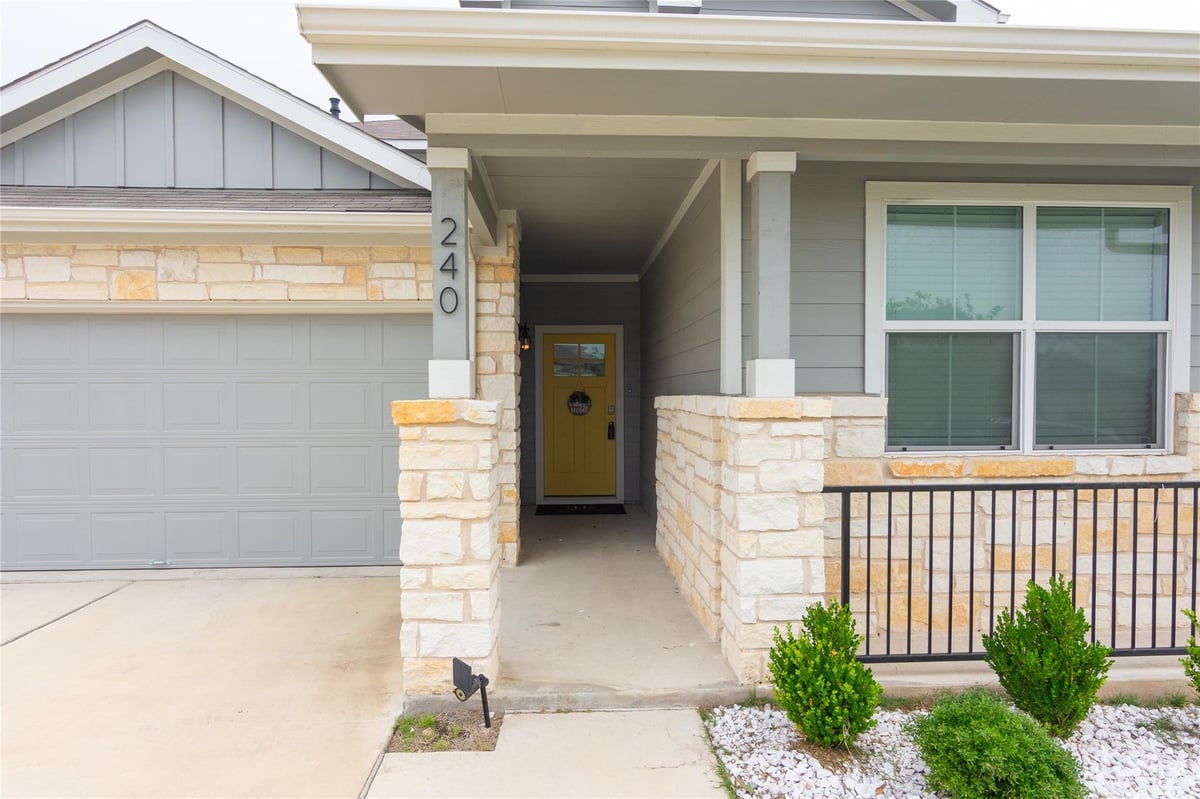 View 240 W Possum Kingdom Dr W in Talavera Ph 2 240 W Possum Kingdom Dr W - front exterior - Luxury home in Talavera Ph 2, Kyle, TX