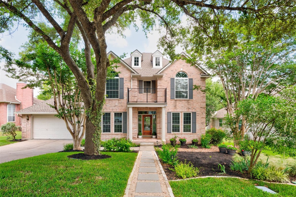 View 2400 Dunes DR in Fairways Blackhawk Ph 1-A 2400 Dunes DR - front exterior - Luxury home in Fairways Blackhawk Ph 1-A, Pflugerville, TX
