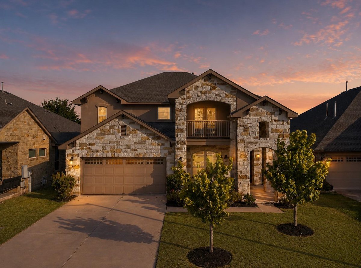 View 2400 Leonards PASS in Hazlewood Sub Ph 3 2400 Leonards PASS - front exterior - Luxury home in Hazlewood Sub Ph 3, Leander, TX