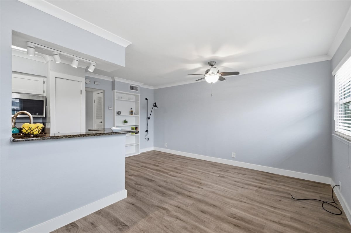 Primary bedroom at 2401 Manor Rd Unit #232 - 1 bed 1 bath home