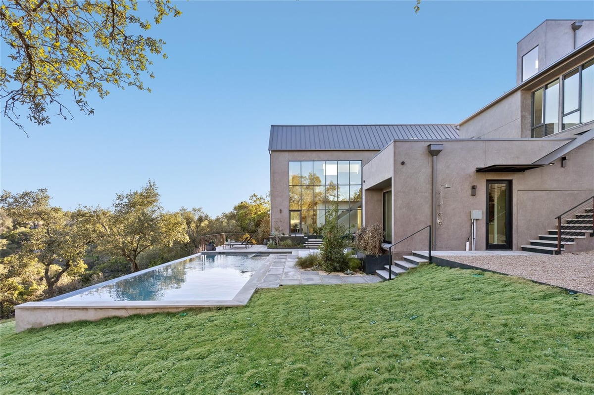 View 2405 Deer Pass in Westlake Highlands 2405 Deer Pass - front exterior - Luxury home in Westlake Highlands, Austin, TX
