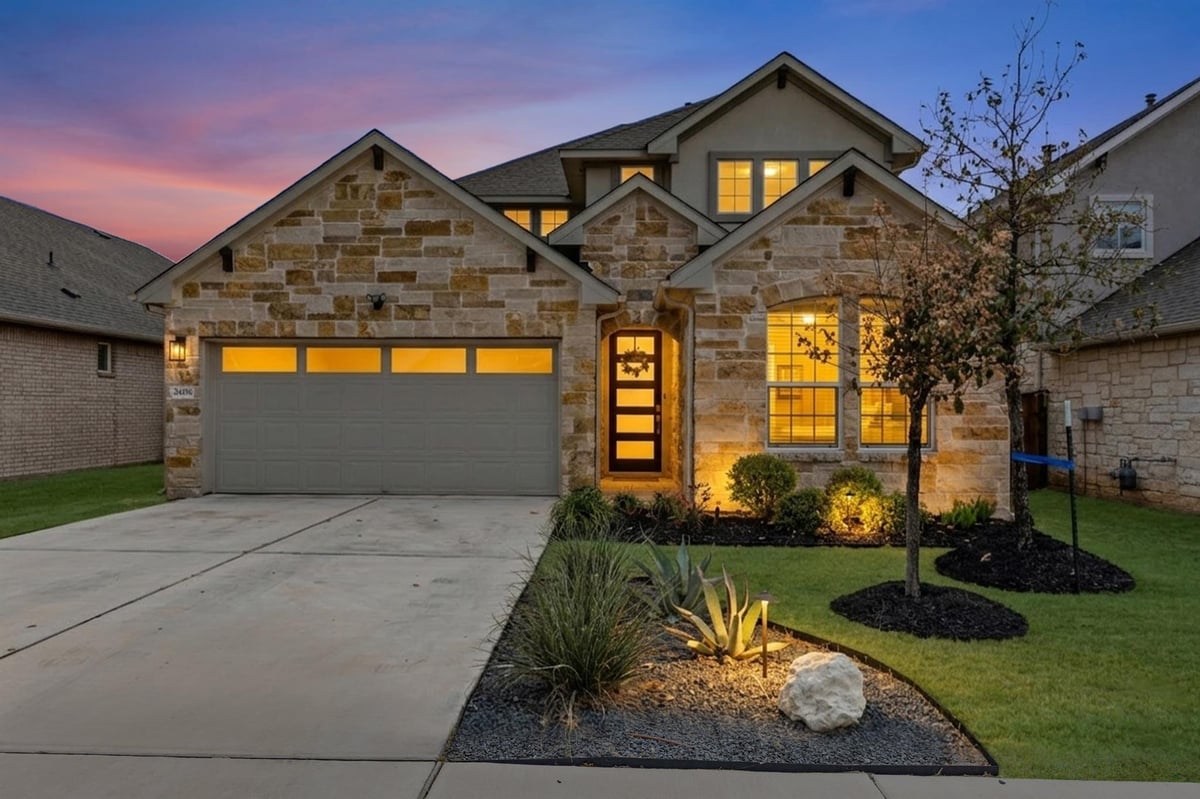 View 2408 Bravo Pass in Bar W Ranch West 2408 Bravo Pass - front exterior - Luxury home in Bar W Ranch West, Leander, TX