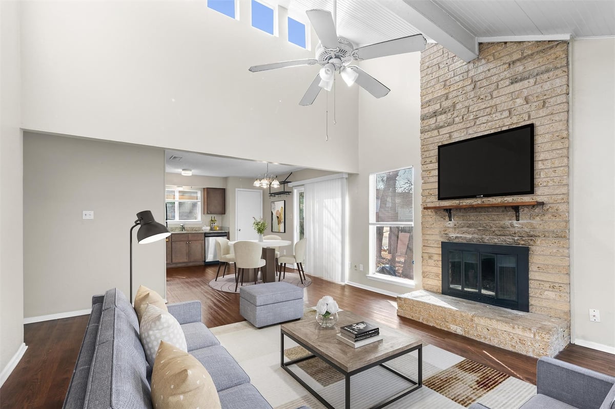 Living area at 2408 La Casa Dr - M S Z Add, Austin, TX