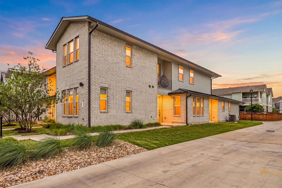 View 2409 Simond Ave Unit #E in Mueller Sec 10 A Sub 2409 Simond Ave Unit #E - front exterior - Luxury home in Mueller Sec 10 A Sub, Austin, TX