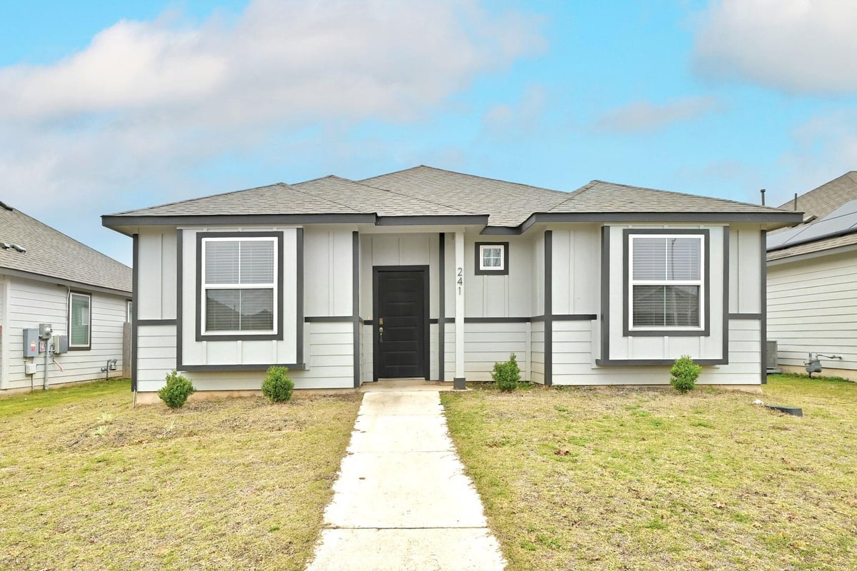 View 241 Banff Dr in Paramount Sec One 241 Banff Dr - front exterior - Luxury home in Paramount Sec One, Kyle, TX