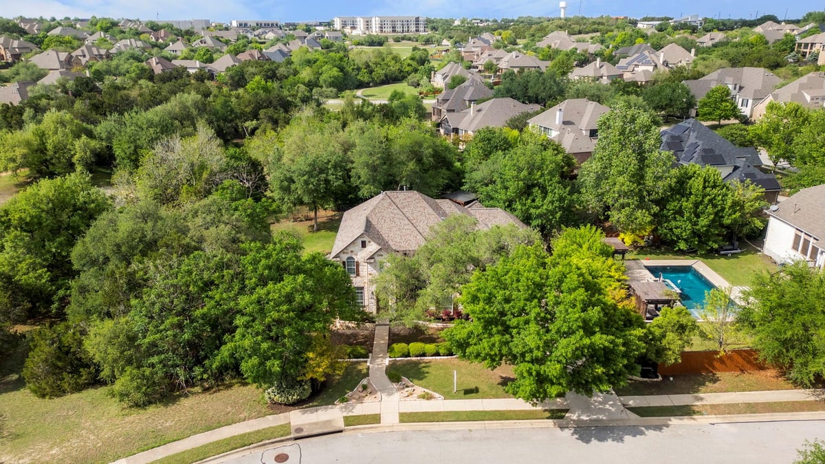 View 241 Granite LN in Belterra 241 Granite LN - front exterior - Luxury home in Belterra, Austin, TX