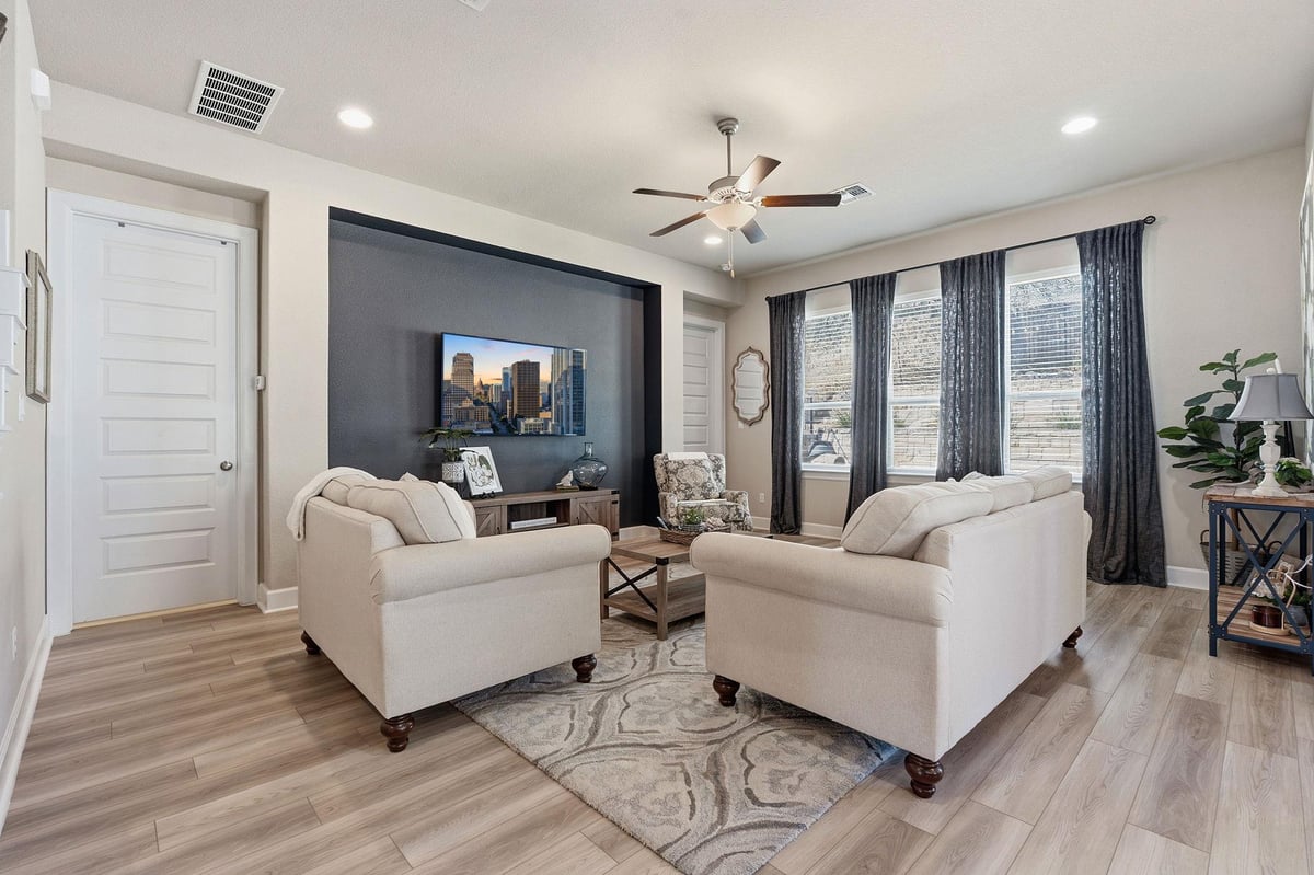 Living area at 241 Village Oak Dr - 3 bed 3 bath home