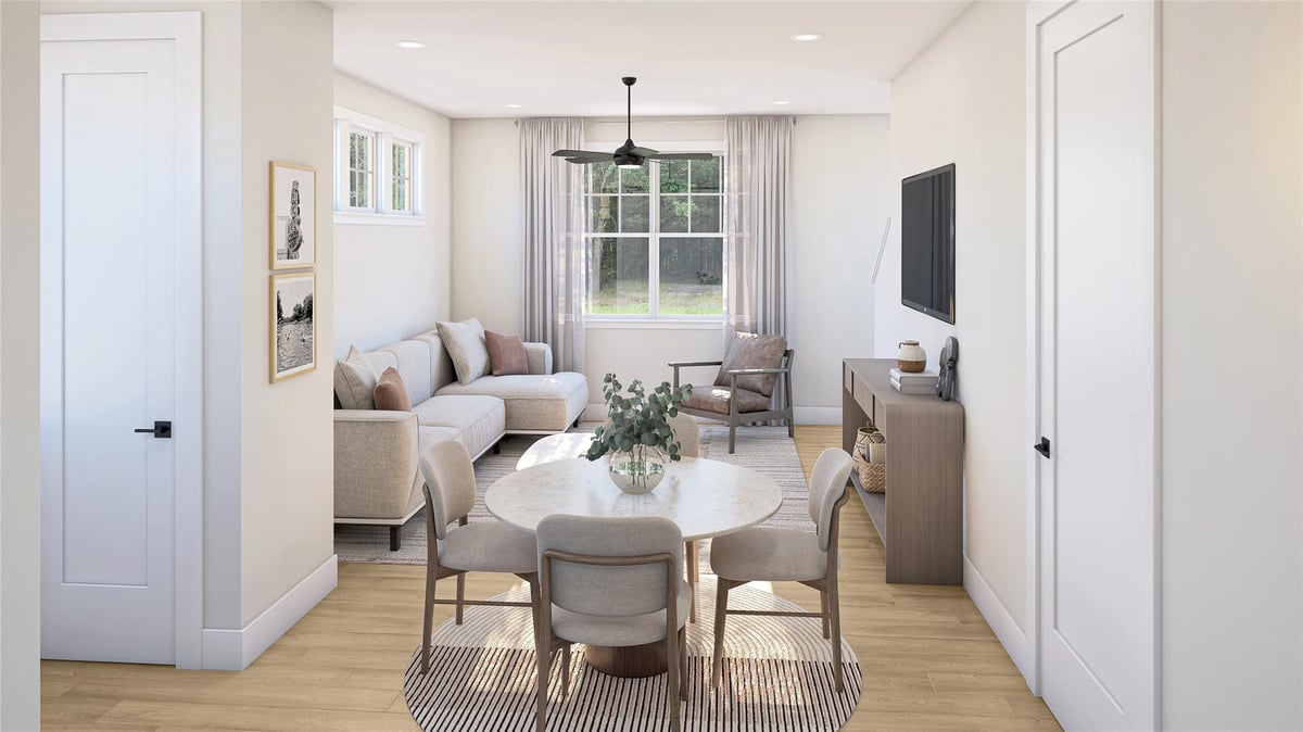 Living area at 2414 Drew Lane Unit #9 - 2 bed 2 bath home