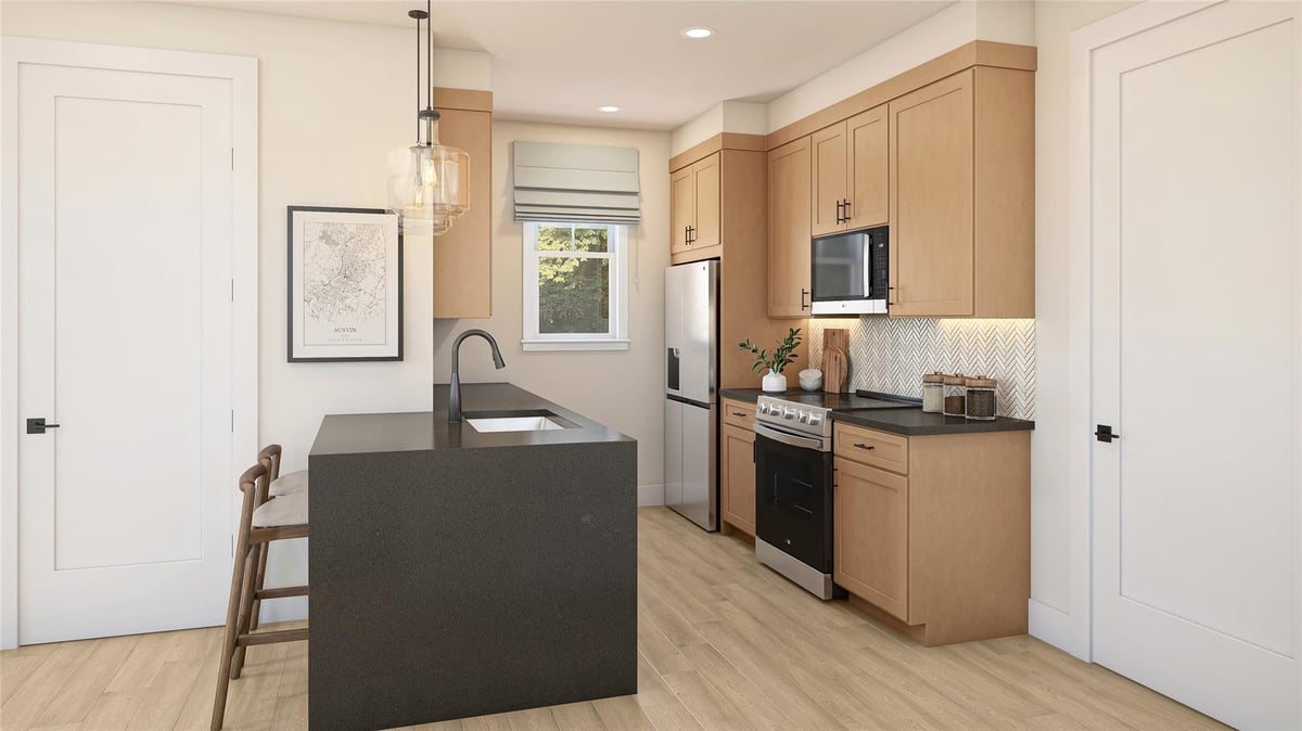 Kitchen at 2414 Drew Lane Unit #9 - 2 bed 2 bath home