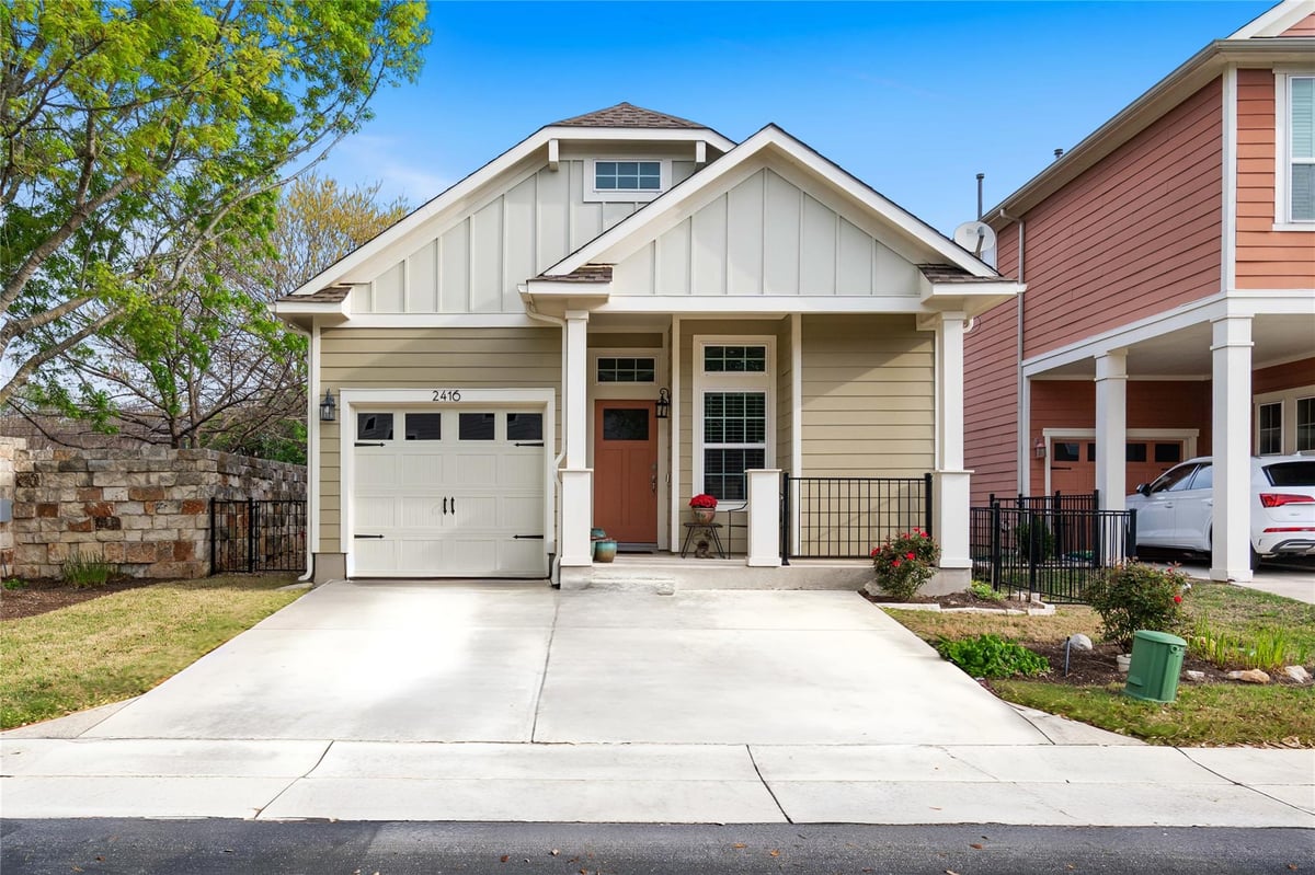 2416 Vintage Stave Rd Unit #99 - front exterior - Luxury home in Gabardine Condo, Austin, TX