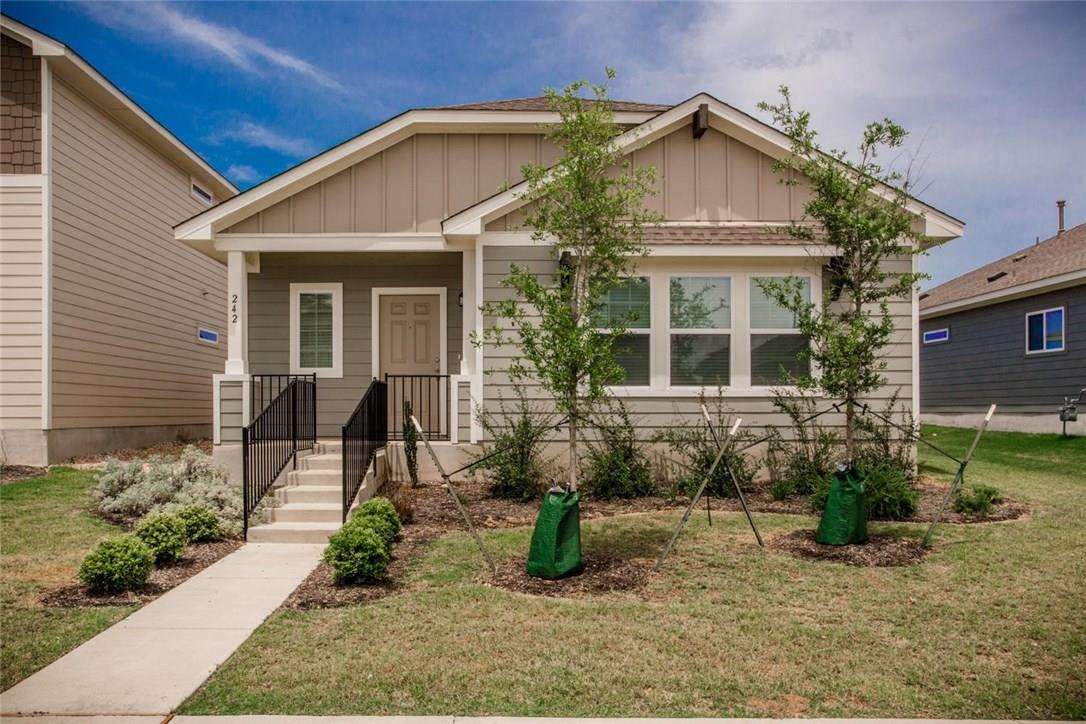 View 242 Mossycup DR in Blanco Vista Heritage Point 242 Mossycup DR - front exterior - Luxury home in Blanco Vista Heritage Point, San Marcos, TX