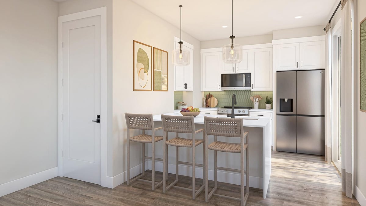 Living area at 2420 Drew Lane Unit #5 - 2 bed 2 bath home