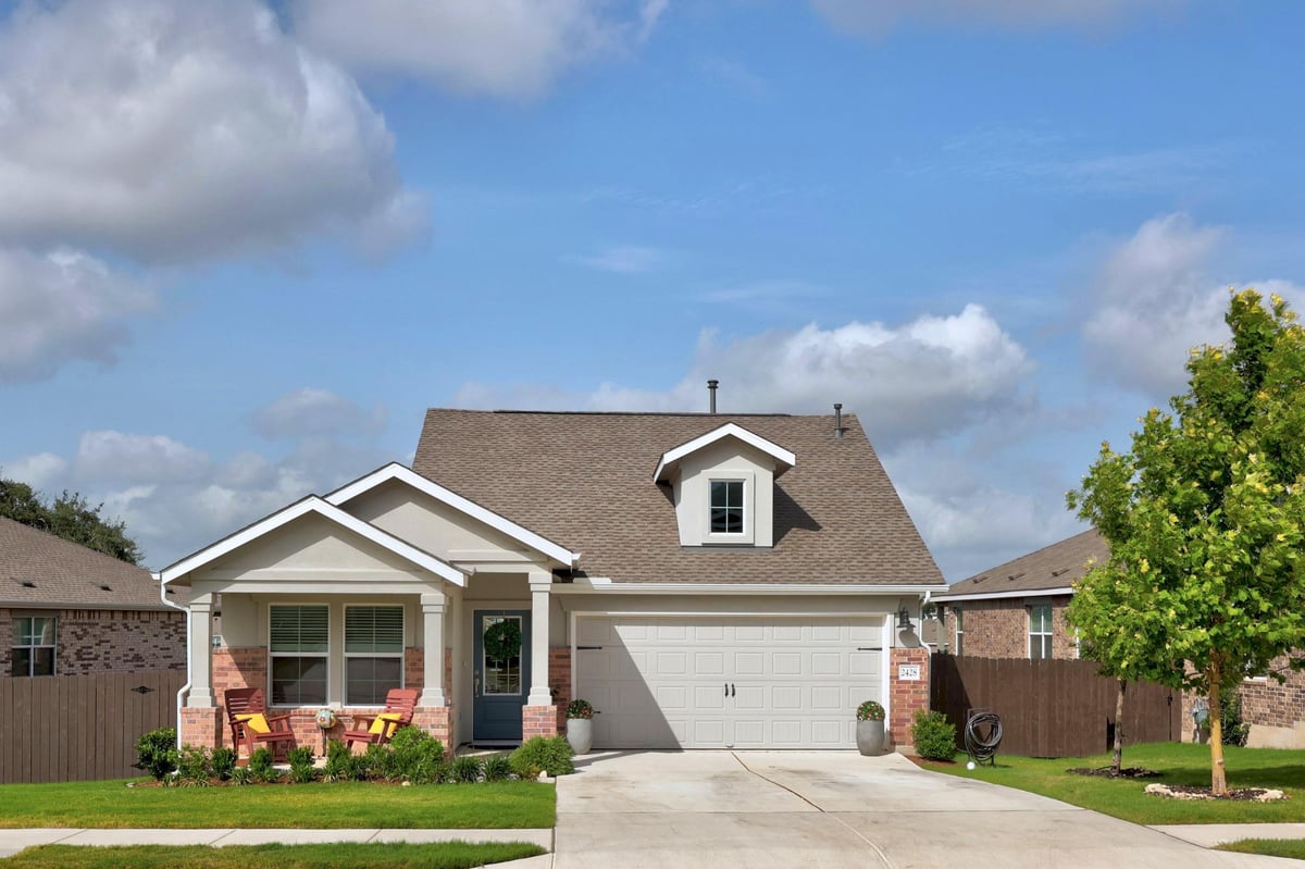 2428 Four Waters LOOP - front exterior - Luxury home in Lively Ranch, Georgetown, TX
