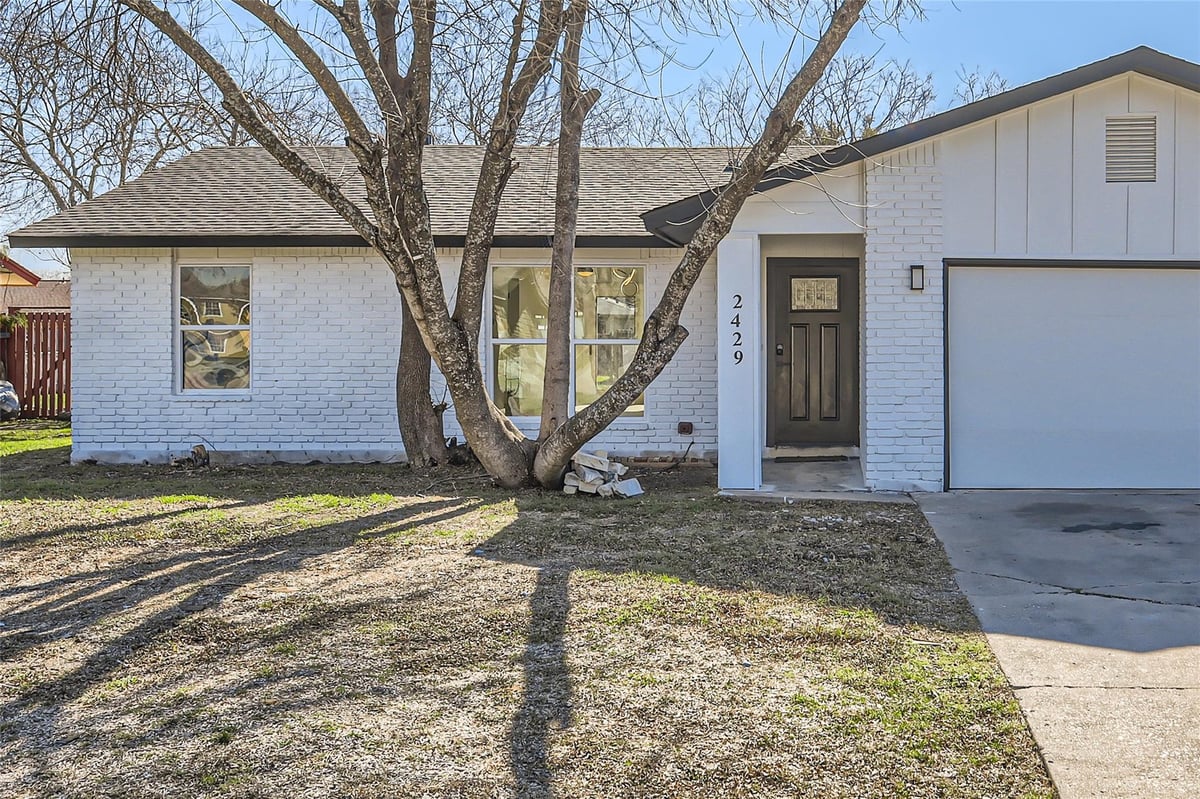 View 2429 E Stassney Ln in Peppertree Park Sec 03 2429 E Stassney Ln - front exterior - Luxury home in Peppertree Park Sec 03, Austin, TX