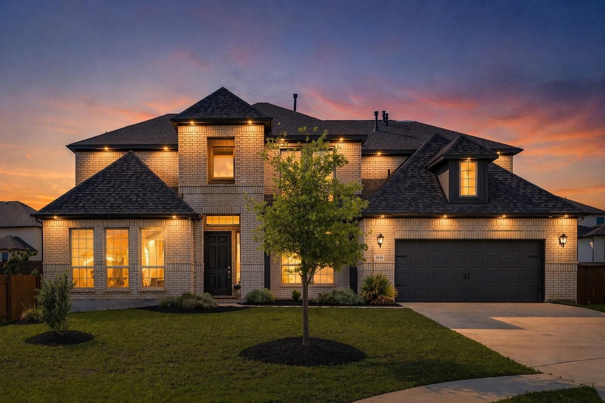 View 2436 Capestrano Cir in Vizcaya Ph 6C 2436 Capestrano Cir - front exterior - Luxury home in Vizcaya Ph 6C, Round Rock, TX
