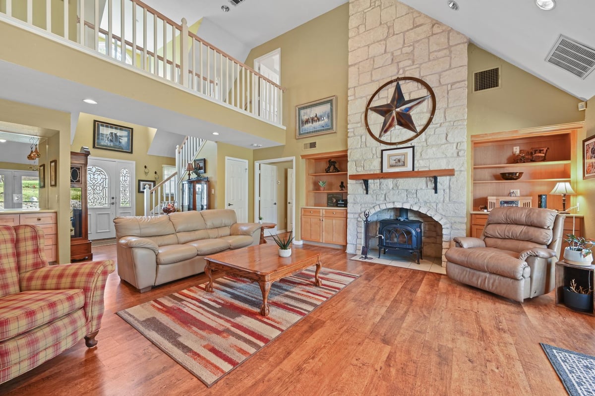 Living area at 24415 Singleton Bend Rd E - 4 bed 3 bath home