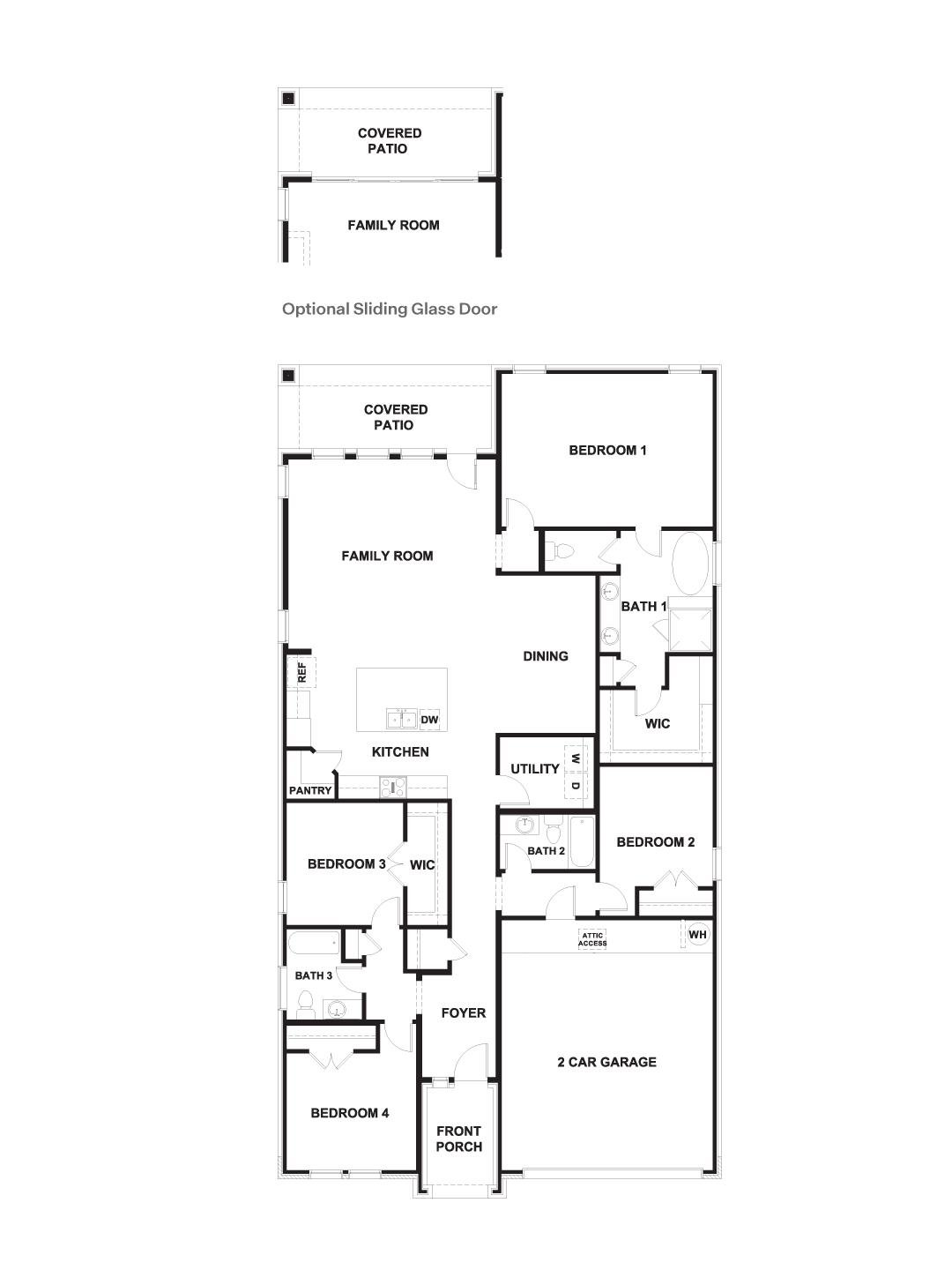Living area at 2445 Tumbleweed Bnd - 4 bed 3 bath home