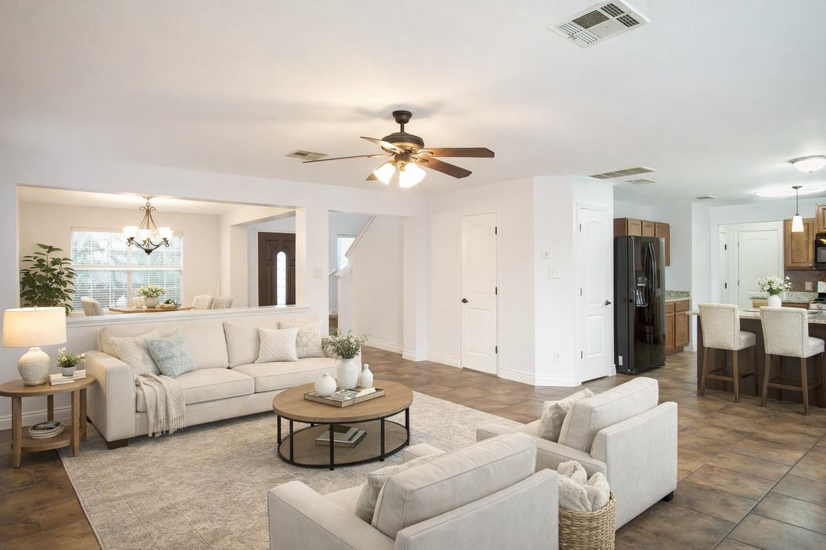 Living area at 245 Peppergrass Cv - 4 bed 2 bath home