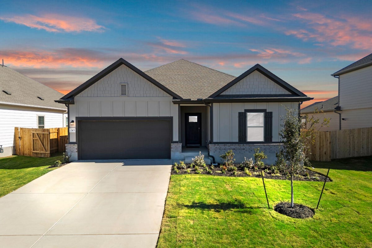 View 245 Red Tail Hawk Ln in Riverbend at Double Eagle 245 Red Tail Hawk Ln - front exterior - Luxury home in Riverbend at Double Eagle, Cedar Creek, TX