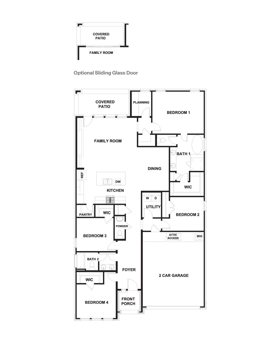 Living area at 2452 Tumbleweed Bnd - 4 bed 2 bath home