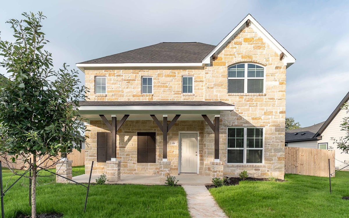 View 249 Villars Dr in Sanctuary 249 Villars Dr - front exterior - Luxury home in Sanctuary, Salado, TX