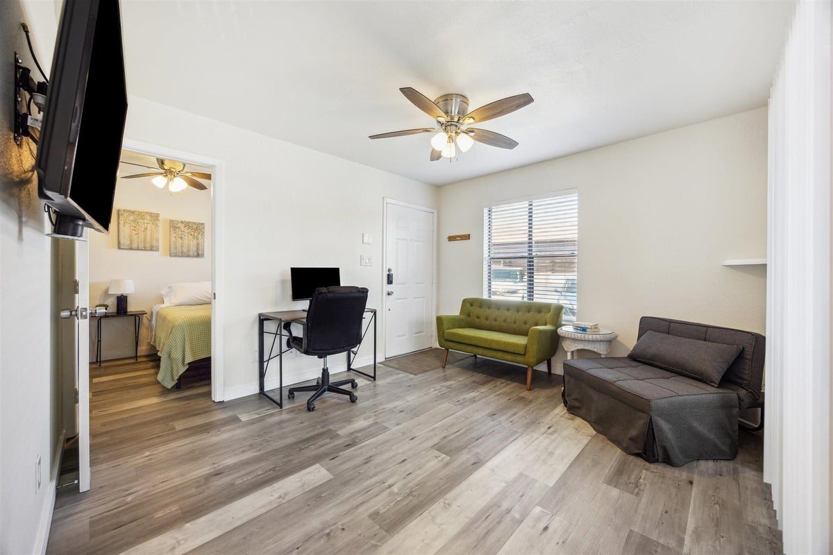 Primary bedroom at 2500 Burleson Rd Unit #200 - 1 bed 1 bath home